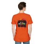 Unisex Softstyle T-Shirt: "Conversion Therapy is Torture" & "We All Belong" - LGBTQ+ Empowerment Tee