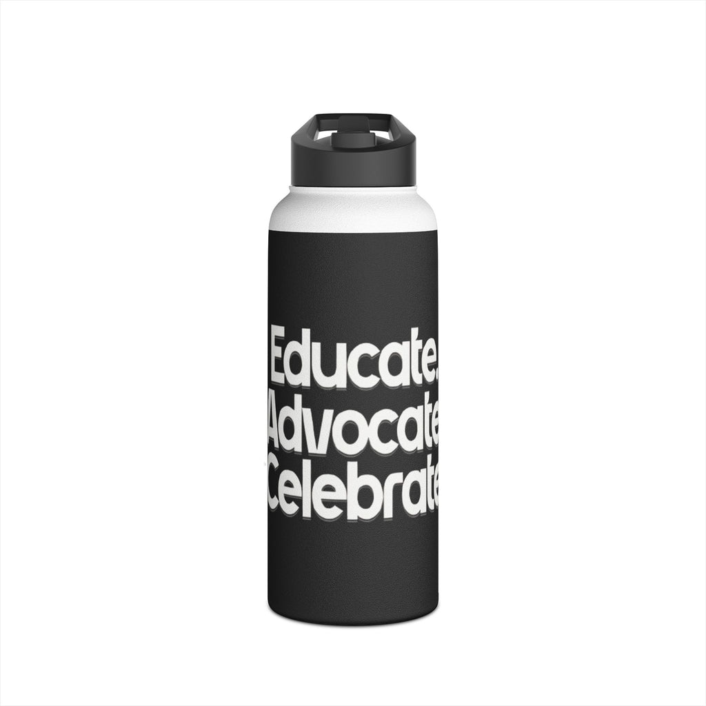 Teaching While Queer Stainless Steel Water Bottle - Perfect for Educators and Allies - EqualiTees.Me