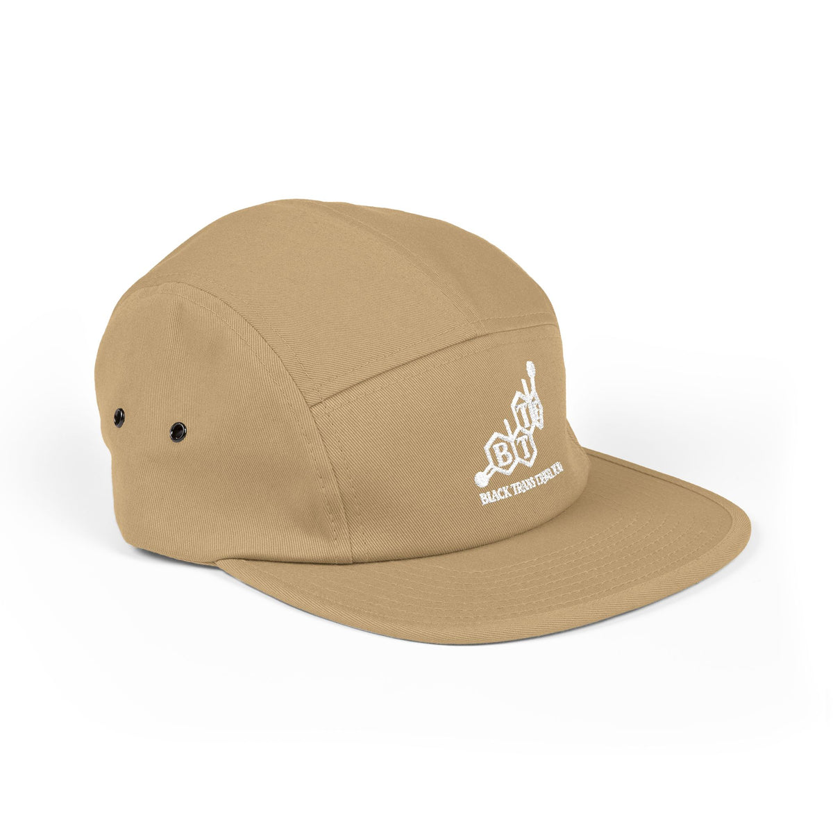BTTF - Black Trans Travel Fund Embroidered Five-Panel Flat Rim Cap