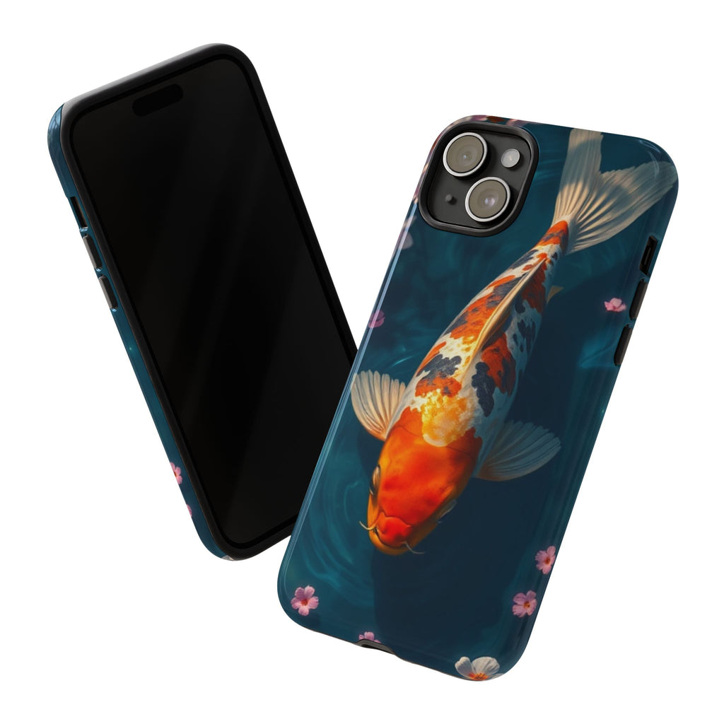 Peaceful Koi Cherry Blossom Tough Cases For Android & iPhone