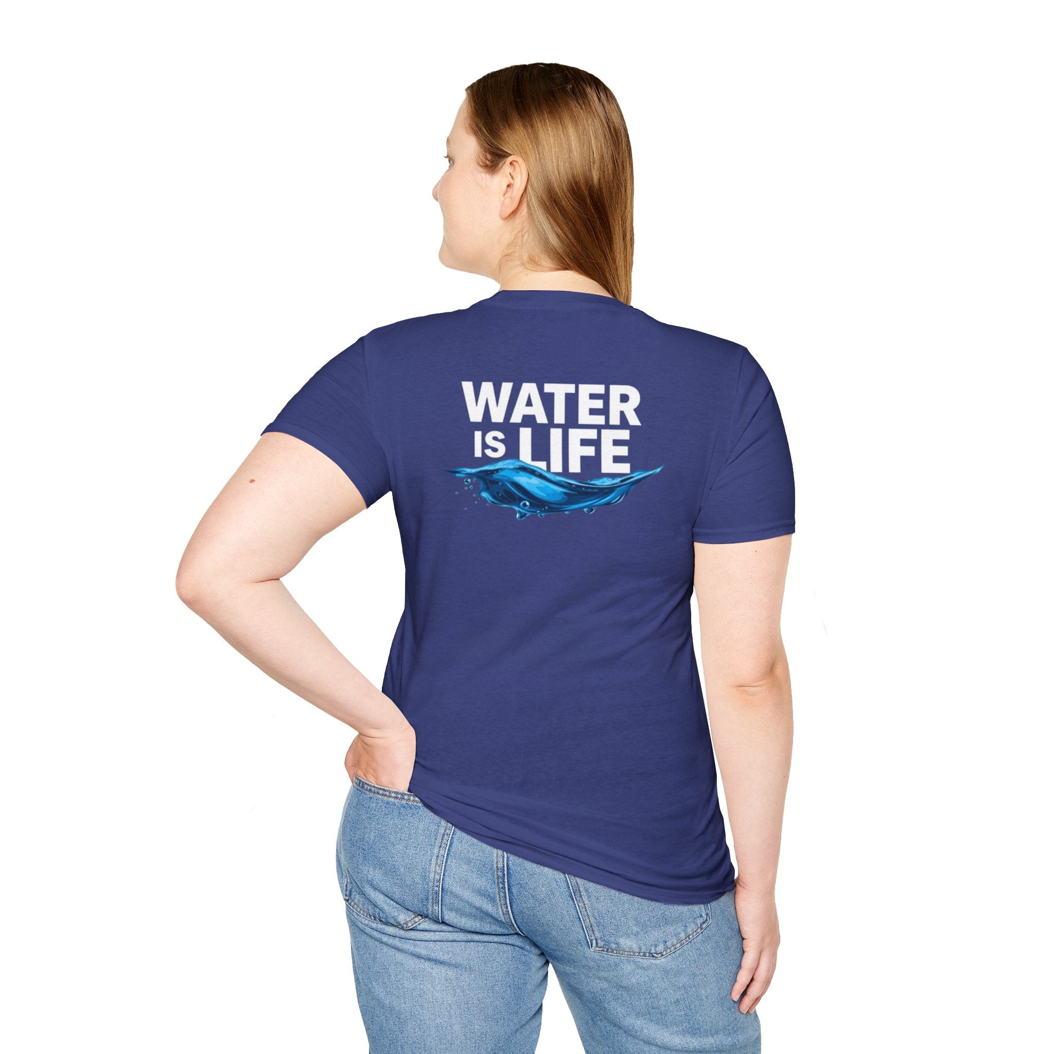 Water is Life Unisex T-Shirt | Eco-Friendly Tee for Environmentalists, Beach Lovers, Awareness Campaigns, Gifting