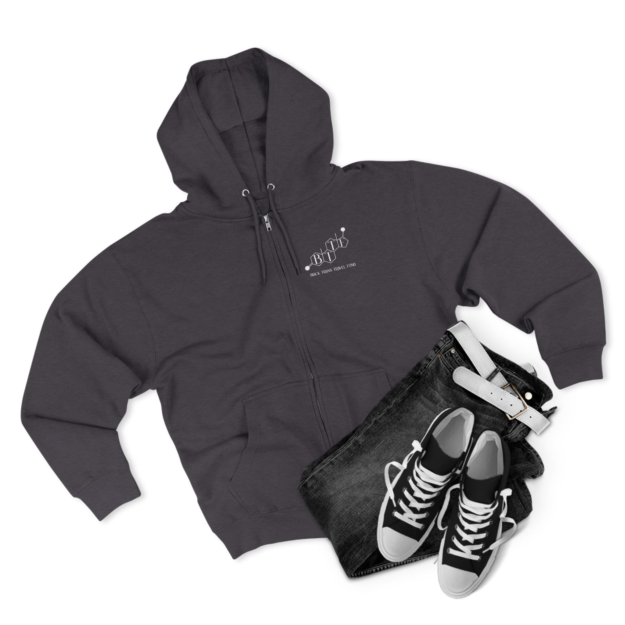 BTTF - Black Trans Travel Fund Unisex Zip-Up Hoodie