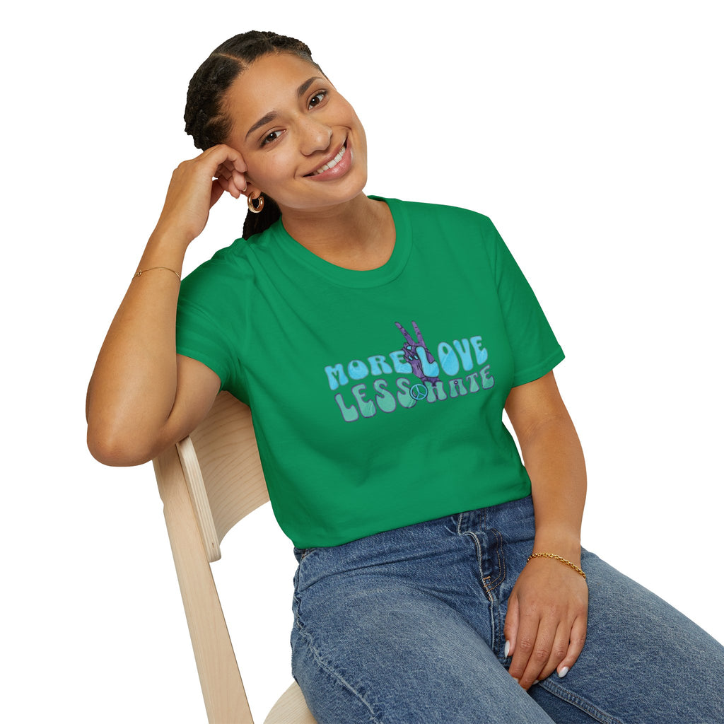 More Love Less Hate Unisex Softstyle T-Shirt