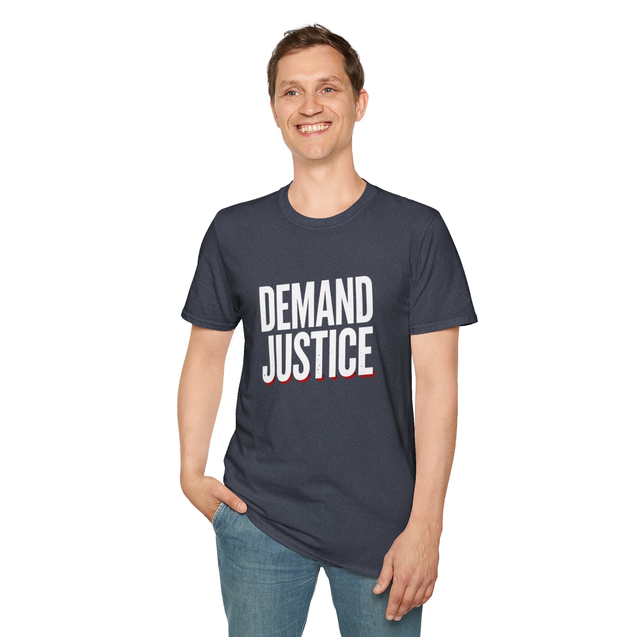 Demand Justice T-Shirt — Bold Protest Tee for Activists & Social Justice Supporters