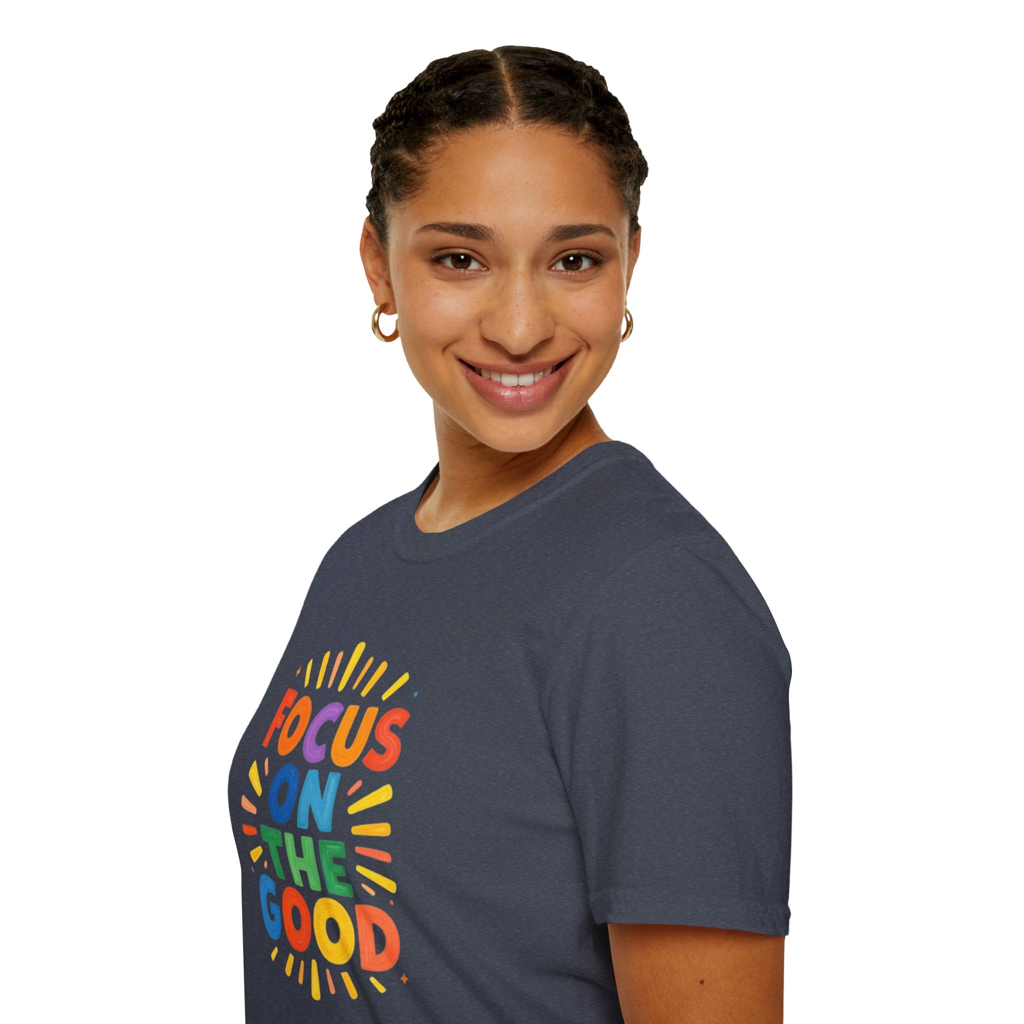 Focus On The Good T-Shirt — Positive Message Graphic Tee
