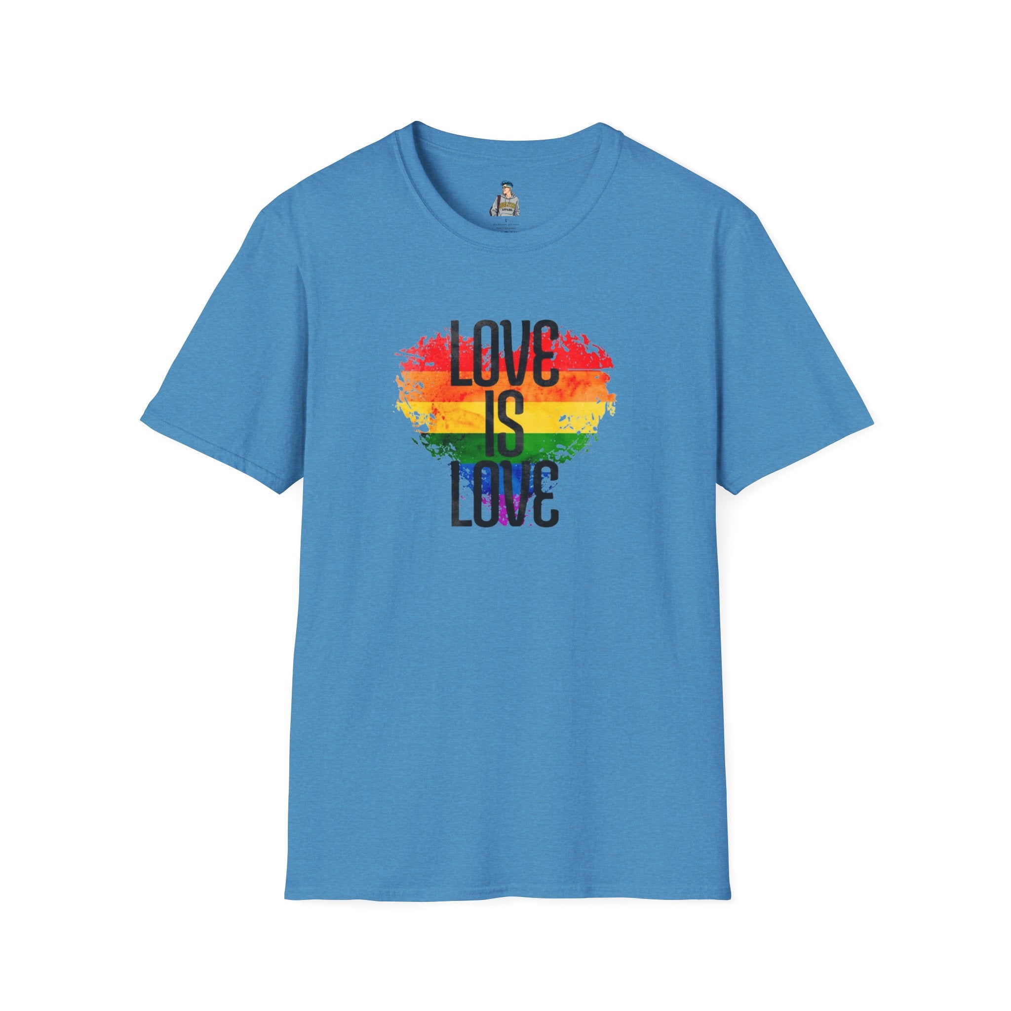 Pride Love Is Love Unisex Softstyle T-Shirt - EqualiTees.Me