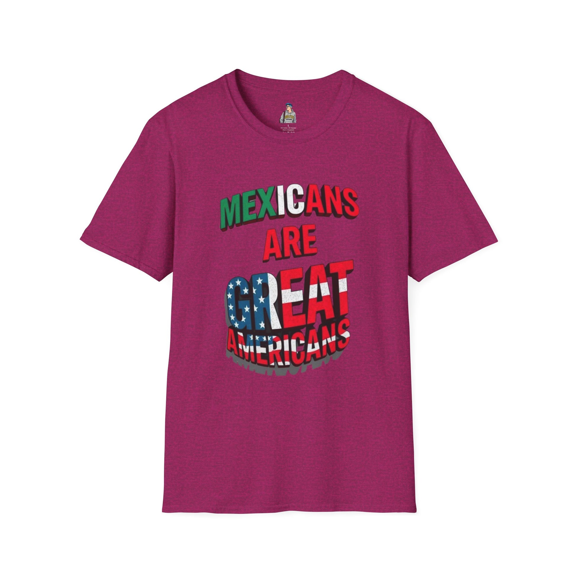 Unisex Softstyle T-Shirt - Mexicans Are Great Americans | Bilingual Pride Tee