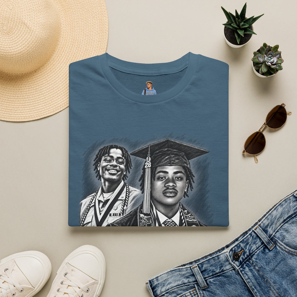 Double Portrait Front - In Memory of Pierre Damas Bel T-Shirt