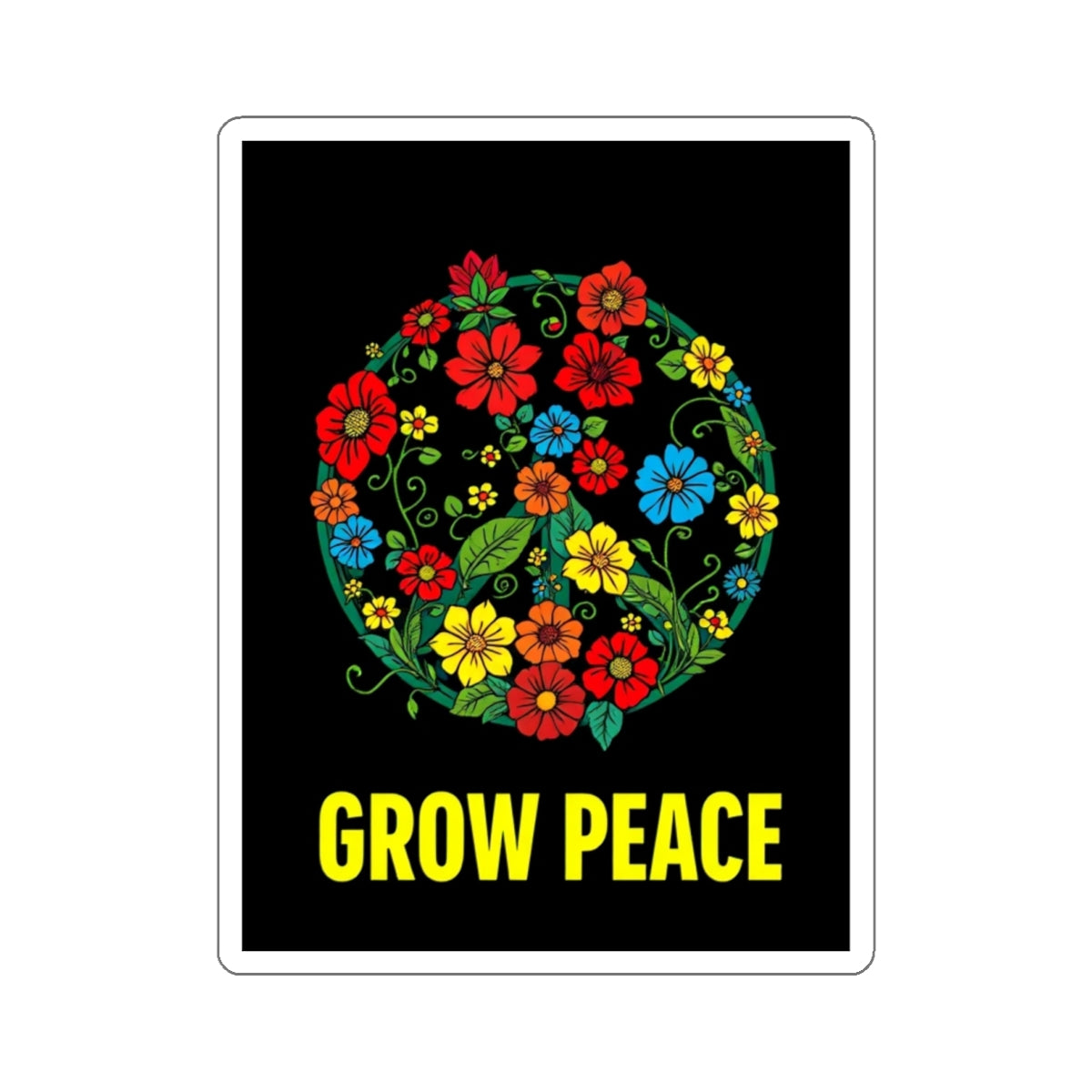 Die-Cut Stickers -  Grow Peace