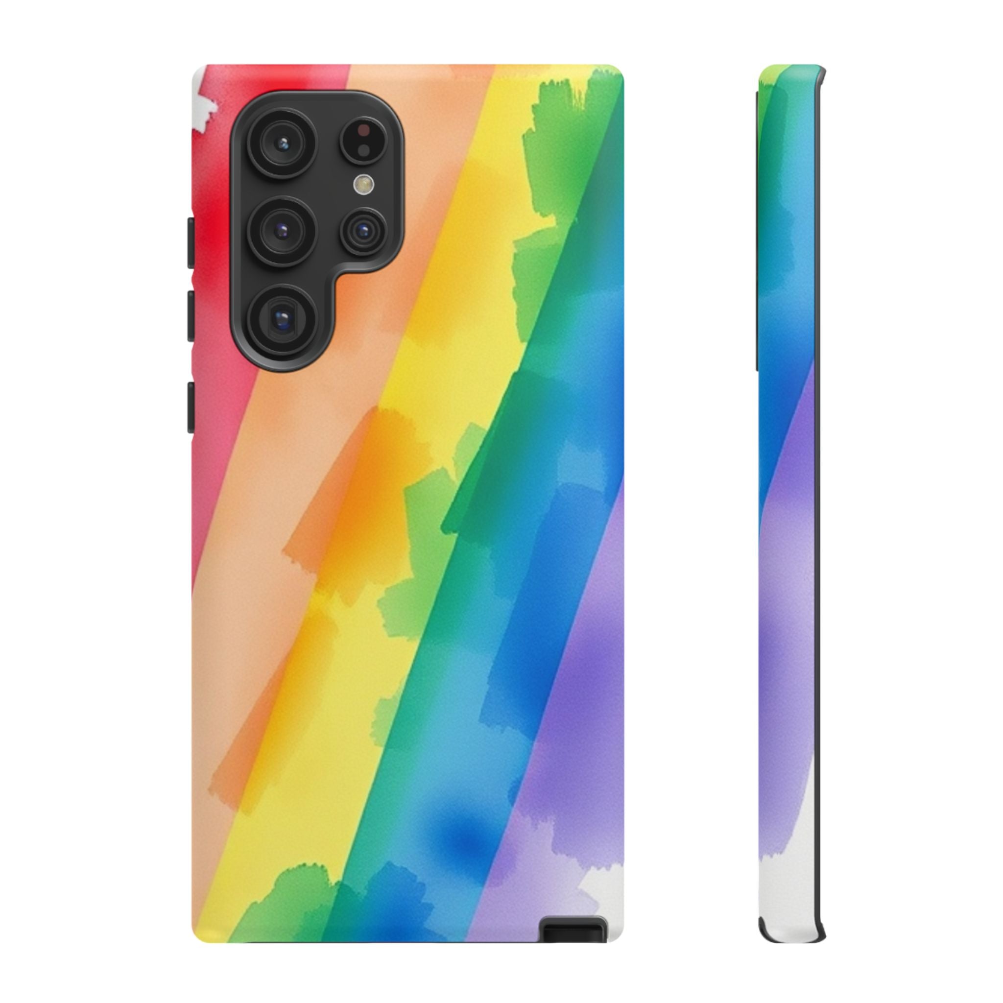 Rainbow Watercolor Art Tough Cases For Android & iPhone
