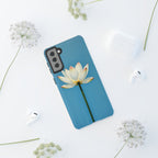 Open White Peace Lily Design Tough Case For Android & iPhone