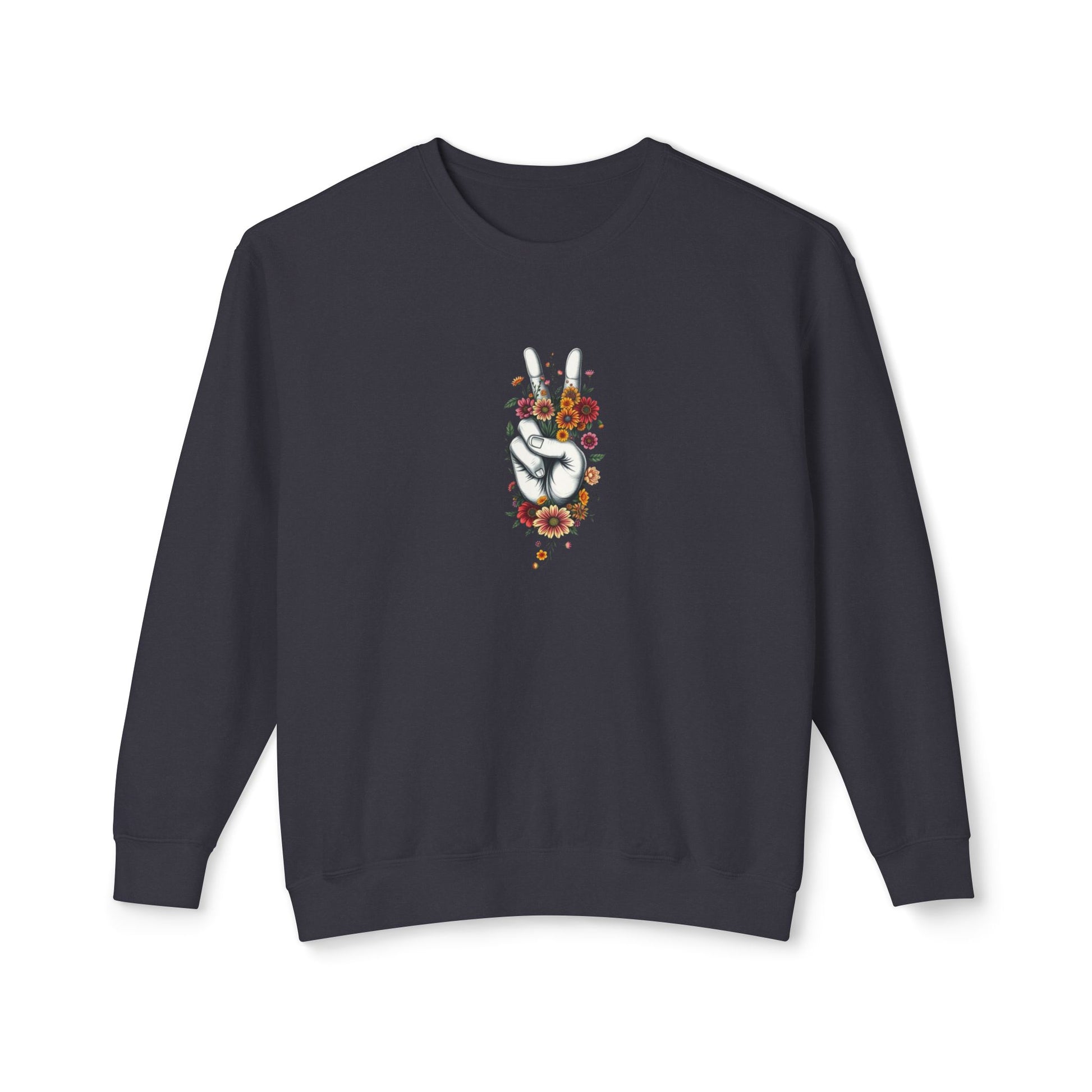 Unisex Lightweight Crewneck Sweatshirt -Grow Peace