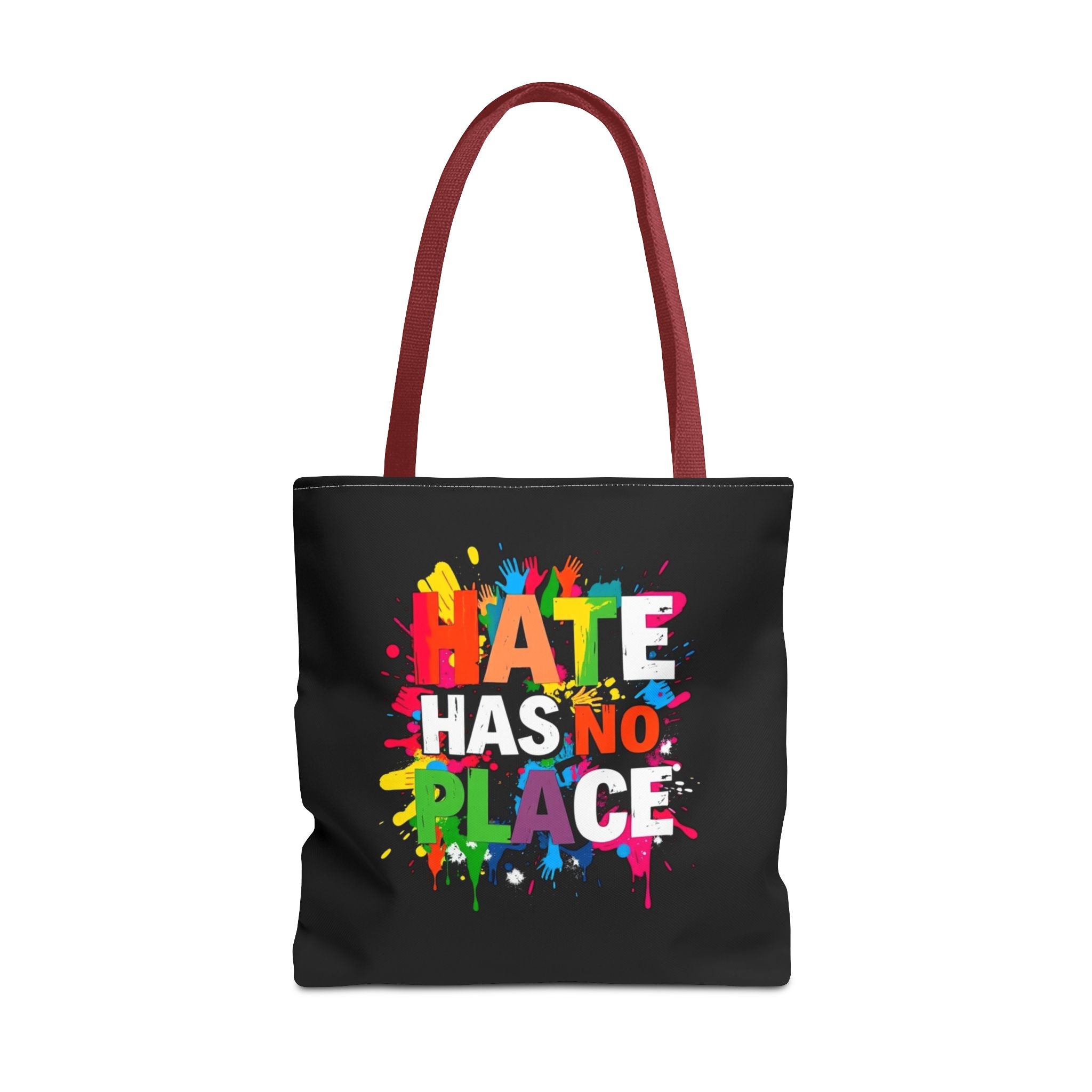 Hate Has No Place Paint Splatter Tote Bag