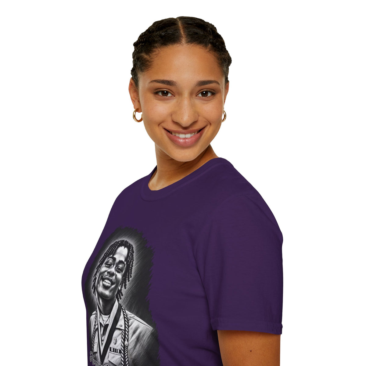 Smiling Portrait Front - In Memory of Pierre Damas Bel T-Shirt