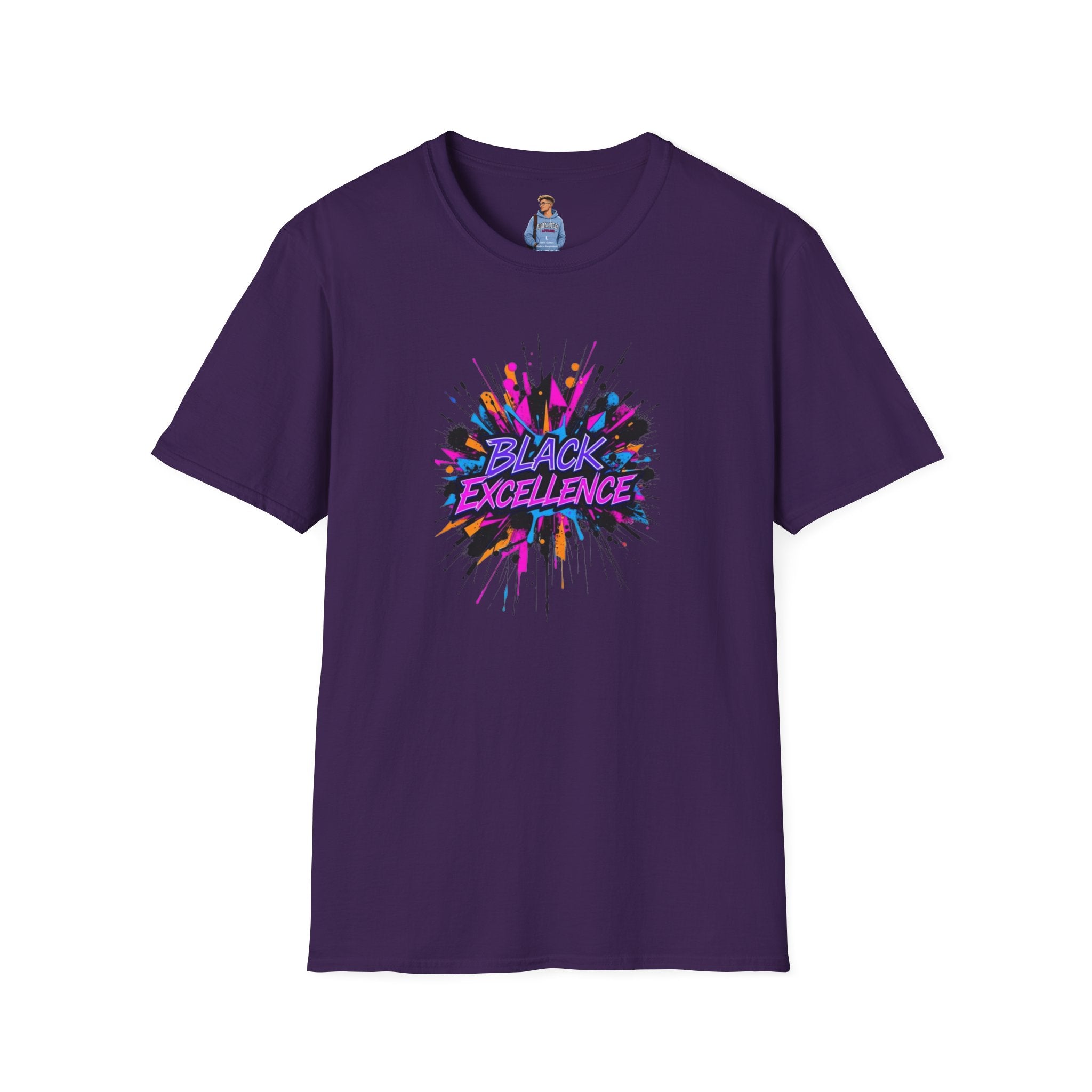 Unisex Softstyle T-Shirt - Black Excellence Graphic Tee