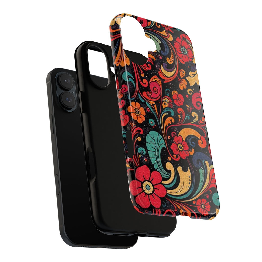 Floral Paisley Tough Case for iPhone — Vibrant Protective Phone Cover