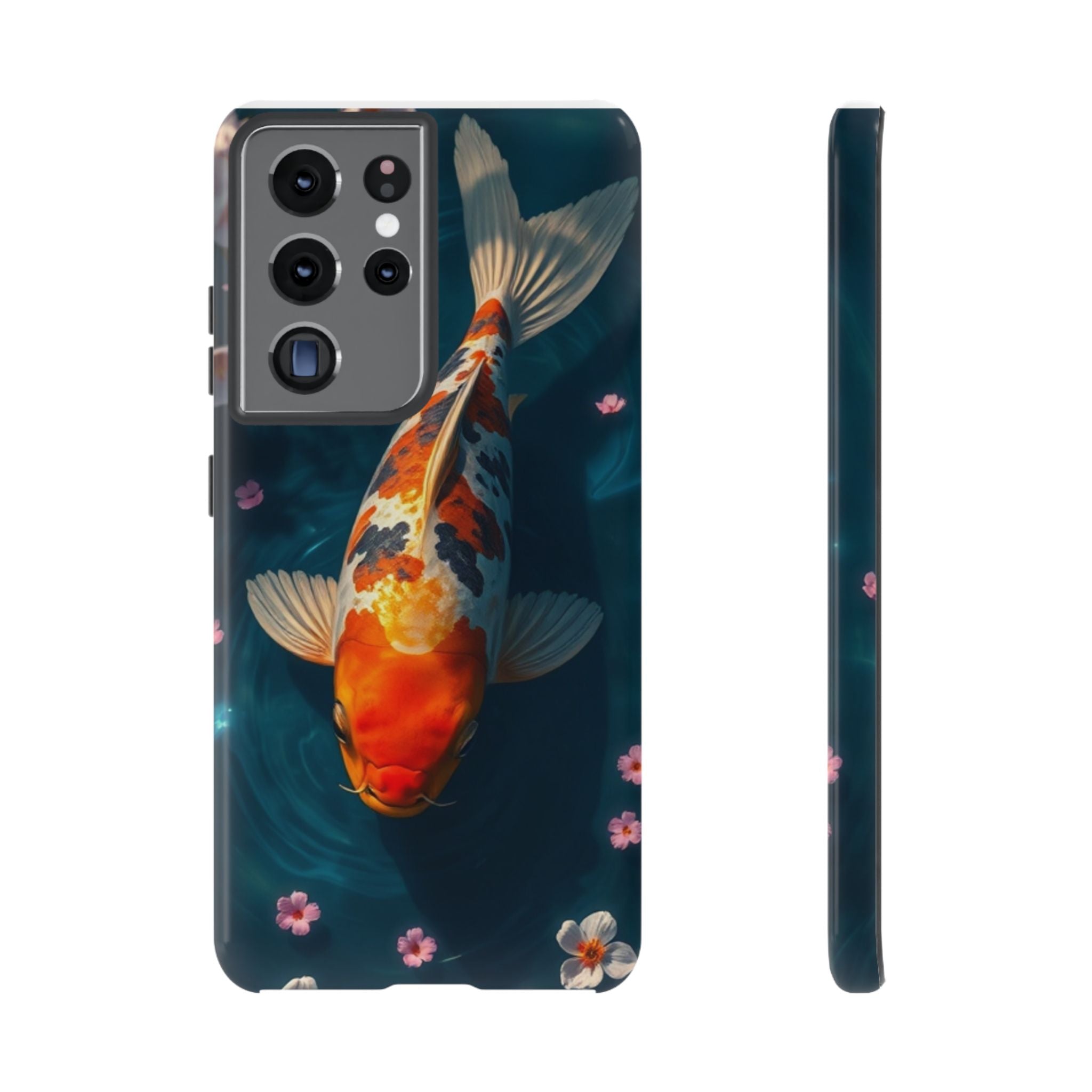 Peaceful Koi Cherry Blossom Tough Cases For Android & iPhone