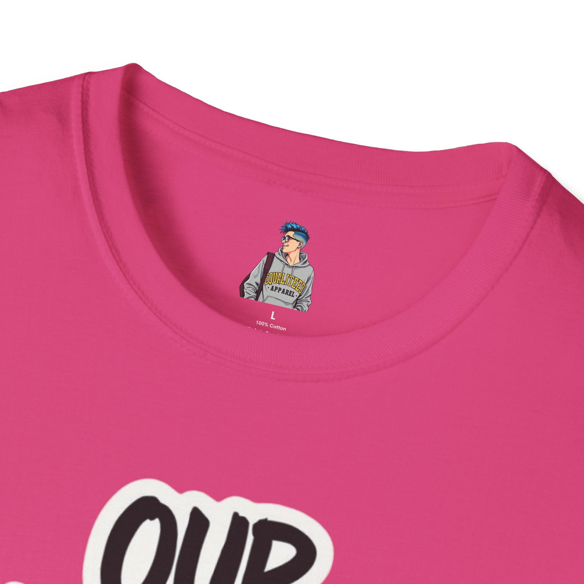 Our Existence is Resistance Trans Pride Unisex Softstyle T-Shirt - Empowering Statement Tee for Activists and Advocates