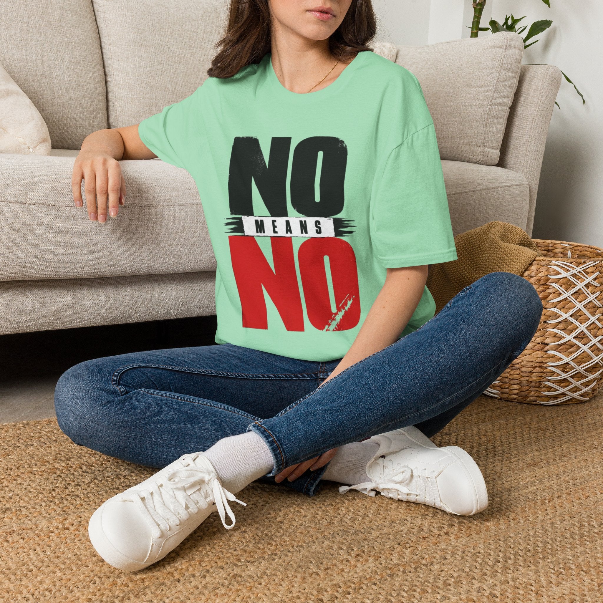 NO Means NO T-Shirt — Consent Awareness Graphic Tee