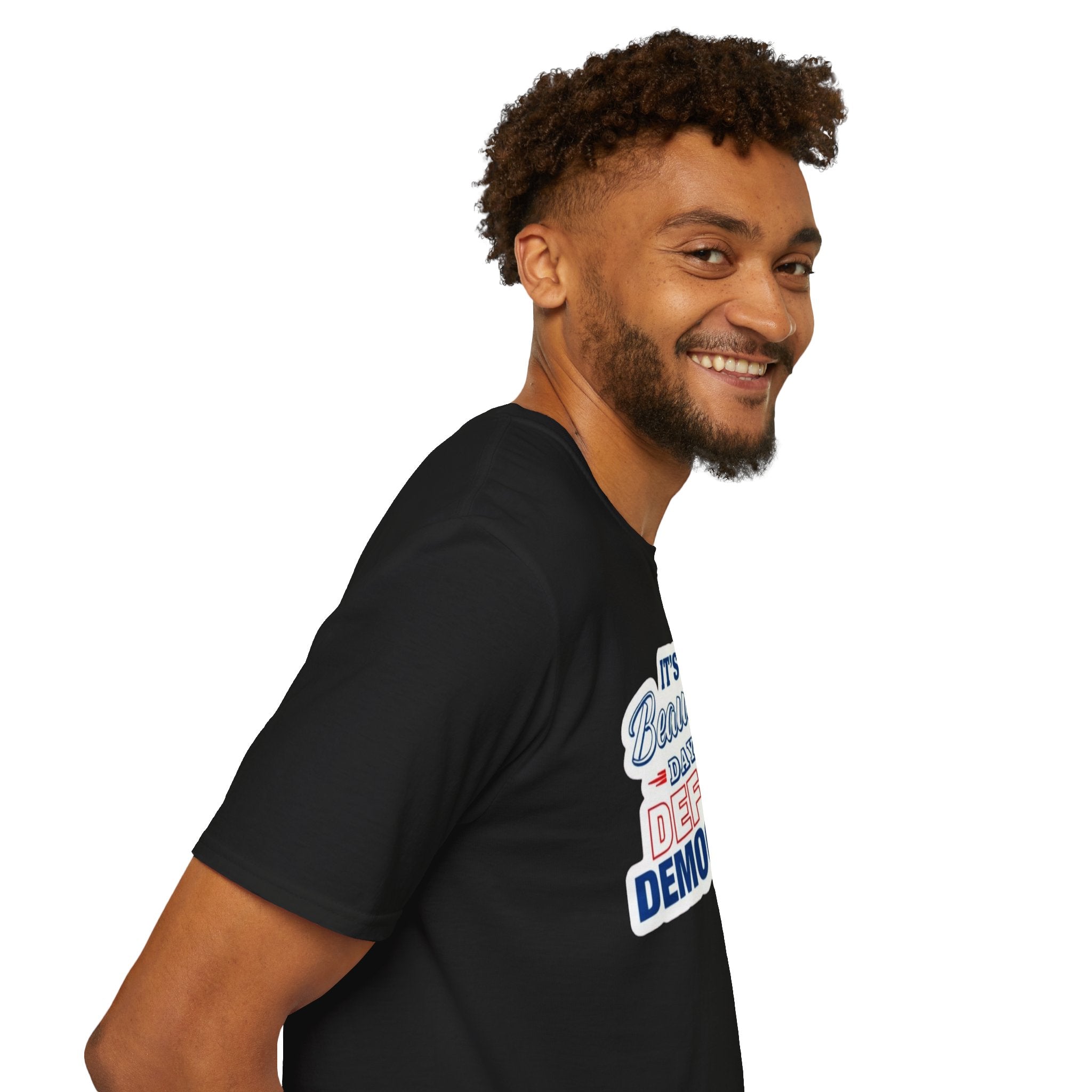 Defend Democracy Unisex Softstyle T-Shirt - Perfect for Activism and Everyday Wear