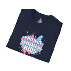 Protect Trans Kids Unisex Softstyle T-Shirt - Supportive LGBTQ+ Apparel