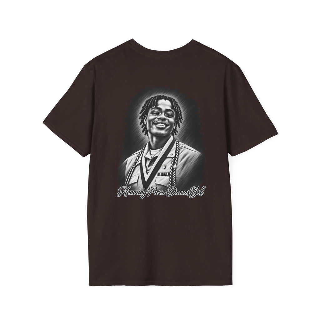 Portrait Front and Back - In Memory of Pierre Damas Bel T-Shirt