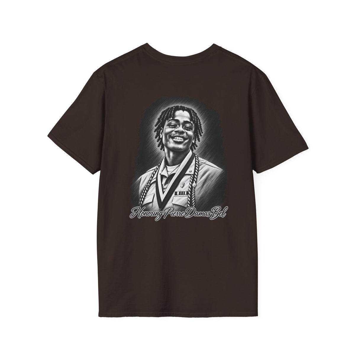 Portrait Front and Back - In Memory of Pierre Damas Bel T-Shirt