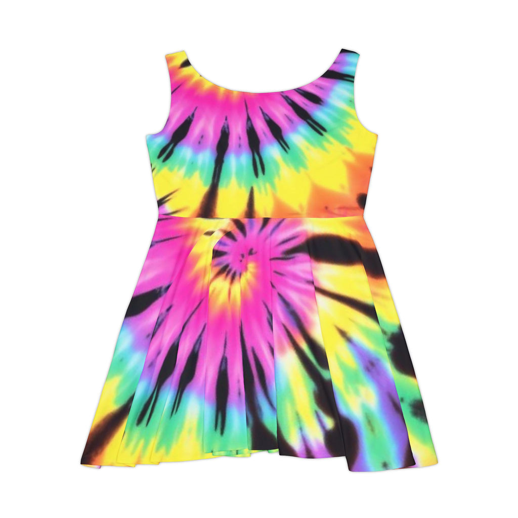 Tie-Dye Skater Dress - Perfect for Summer Outings & Festivals