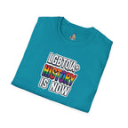 LGBTQIA+ History Is Now Unisex Softstyle T-Shirt