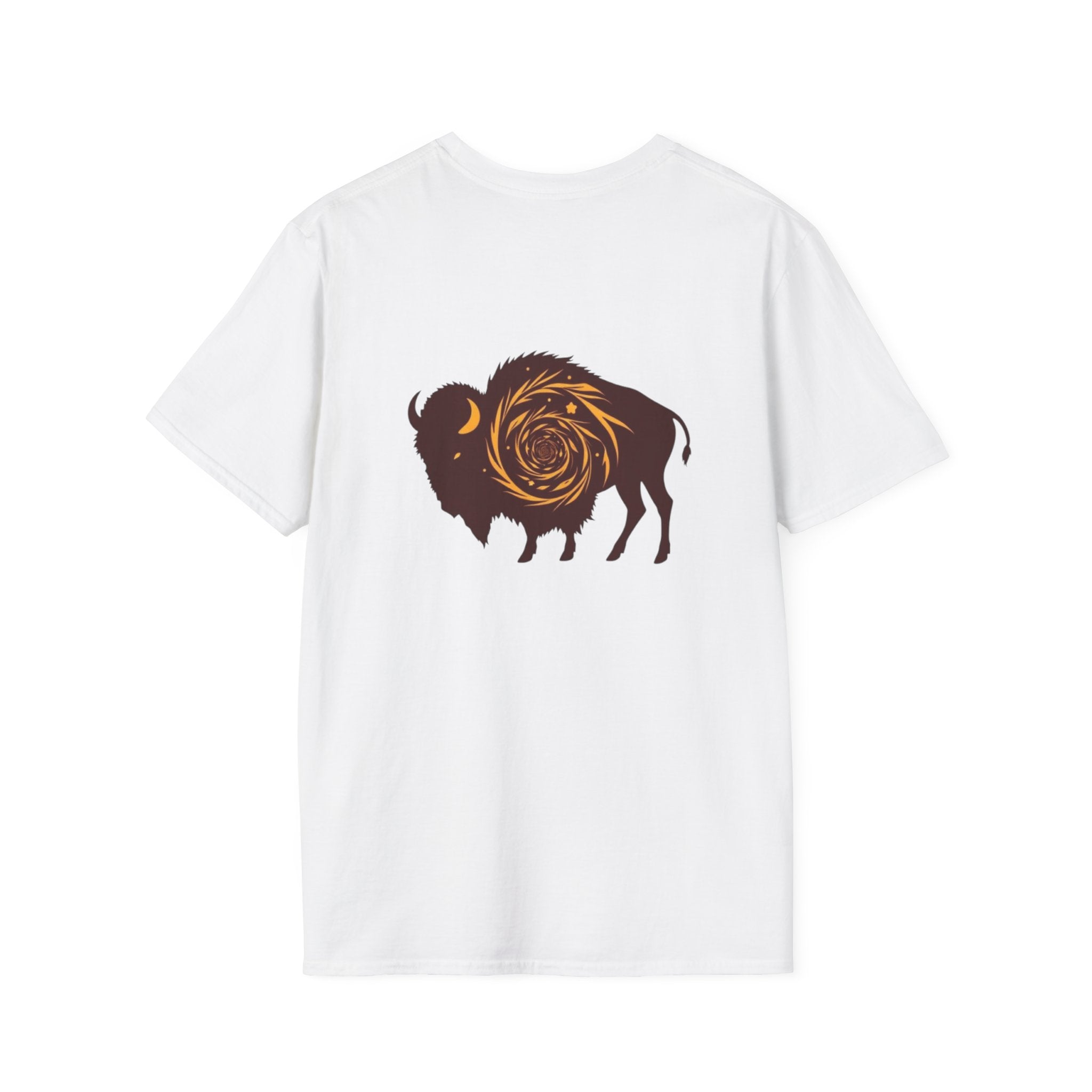 Buffalo Spiral Design Unisex Softstyle T-shirt