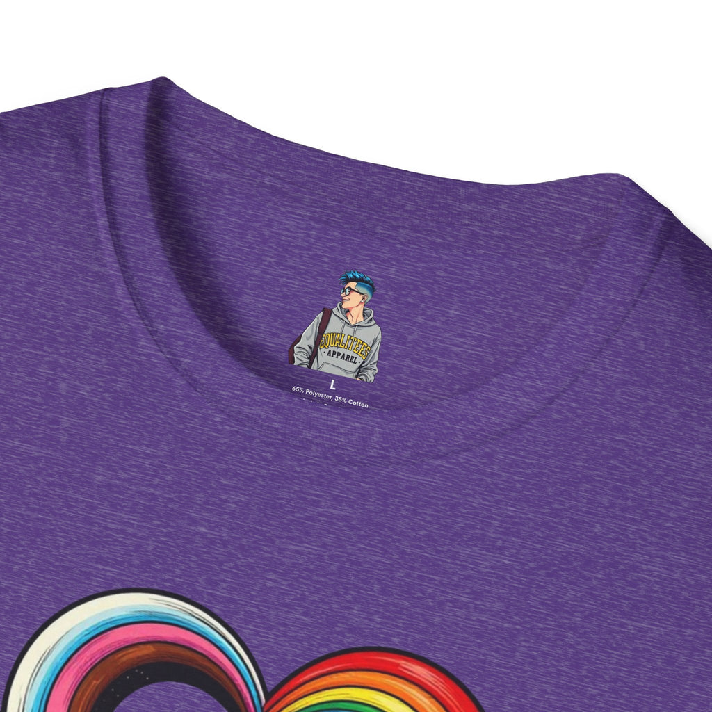 Let Your Love Flow Rainbow Heart T-Shirt