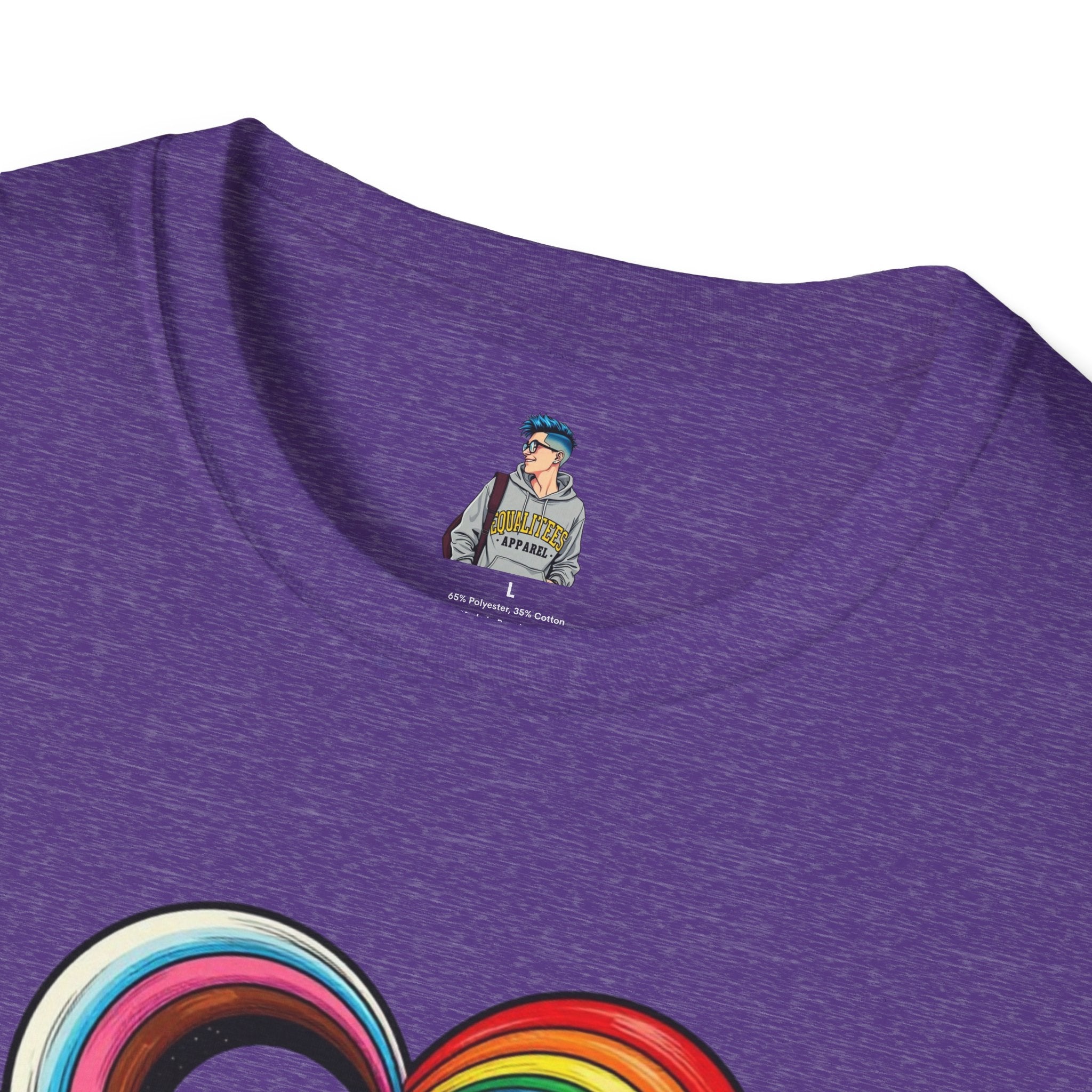Let Your Love Flow Rainbow Heart T-Shirt
