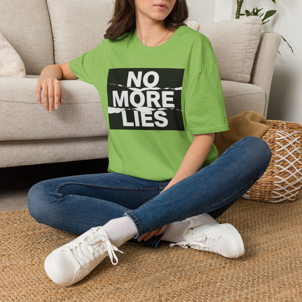 No More Lies T-Shirt — Bold Protest Graphic Tee
