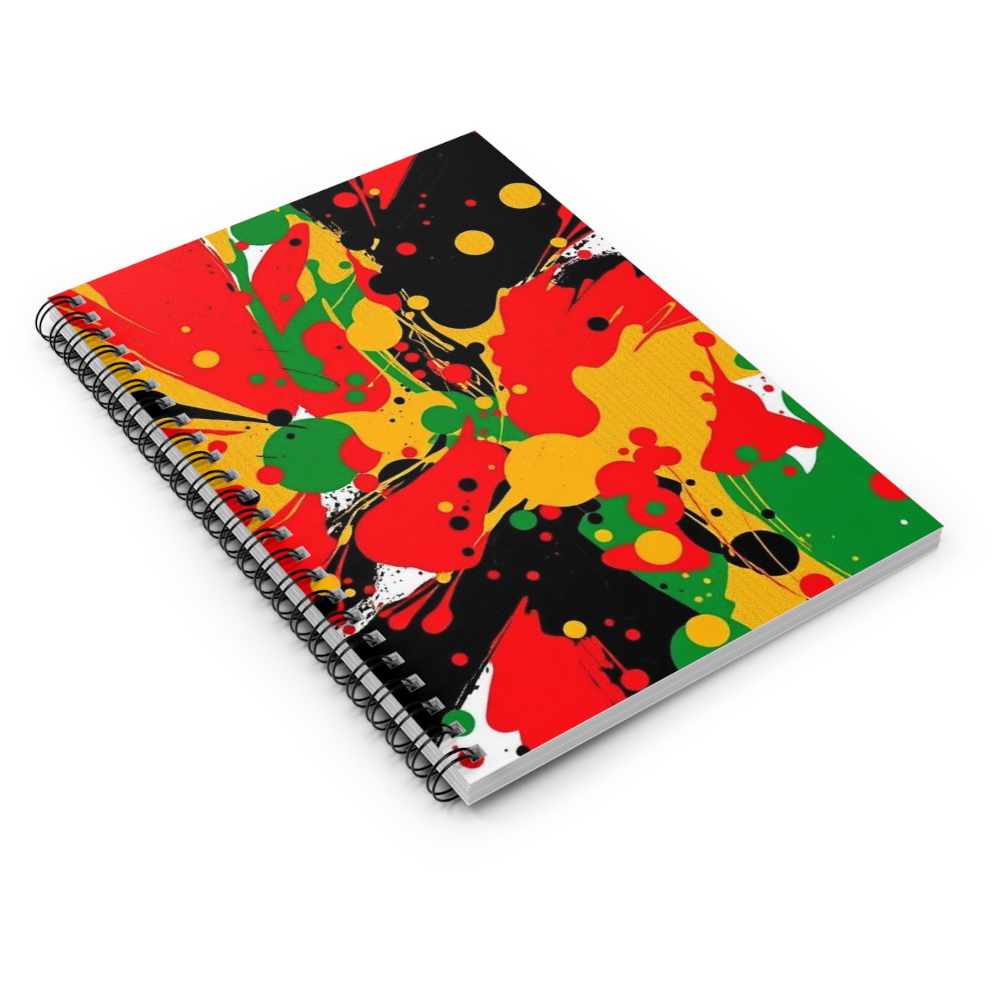 Vibrant Spiral Notebook - Ruled Line for Creative Minds | Abstract Color Splash Design