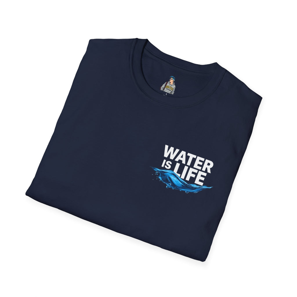 Water is Life Unisex T-Shirt | Eco-Friendly Tee for Environmentalists, Beach Lovers, Awareness Campaigns, Gifting
