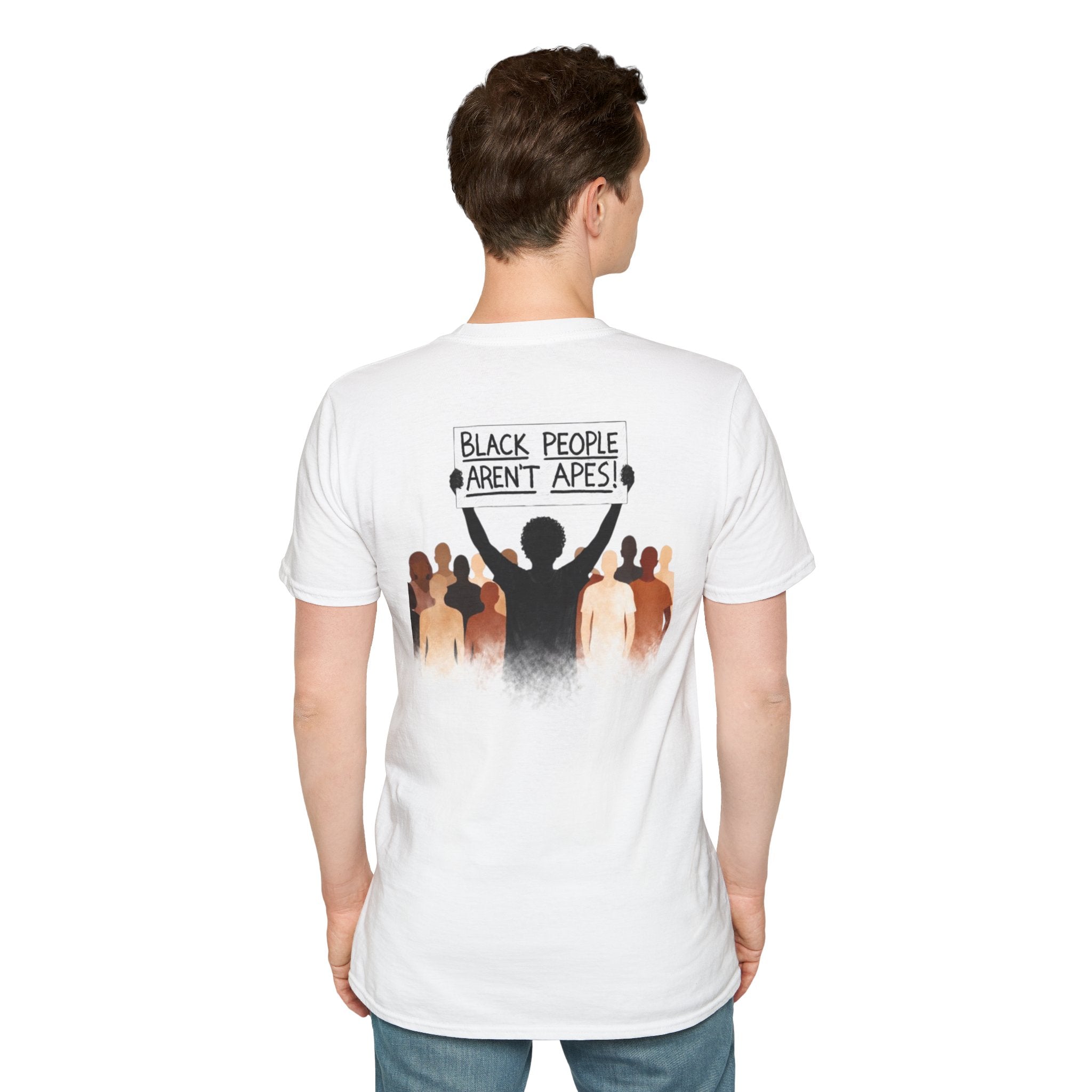 Be Antiracist T-Shirt — “Black People Aren’t Apes” Social Justice Tee