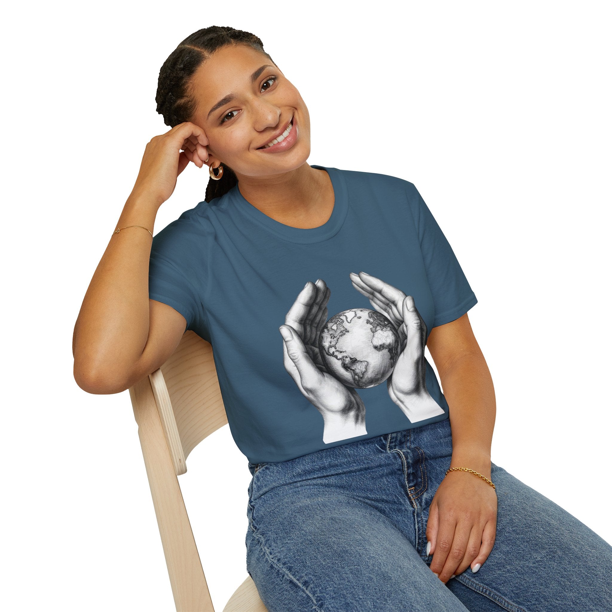 Earth in Your Hands T-Shirt — Protect the Planet Graphic Tee