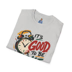 T-Shirt — "It's Good To Be Woke" Graphic Tee (Alarm Clock Design)