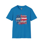 Unisex Softstyle T-Shirt - 'Patriots Don't Vote for Traitors' with USA Flag Design