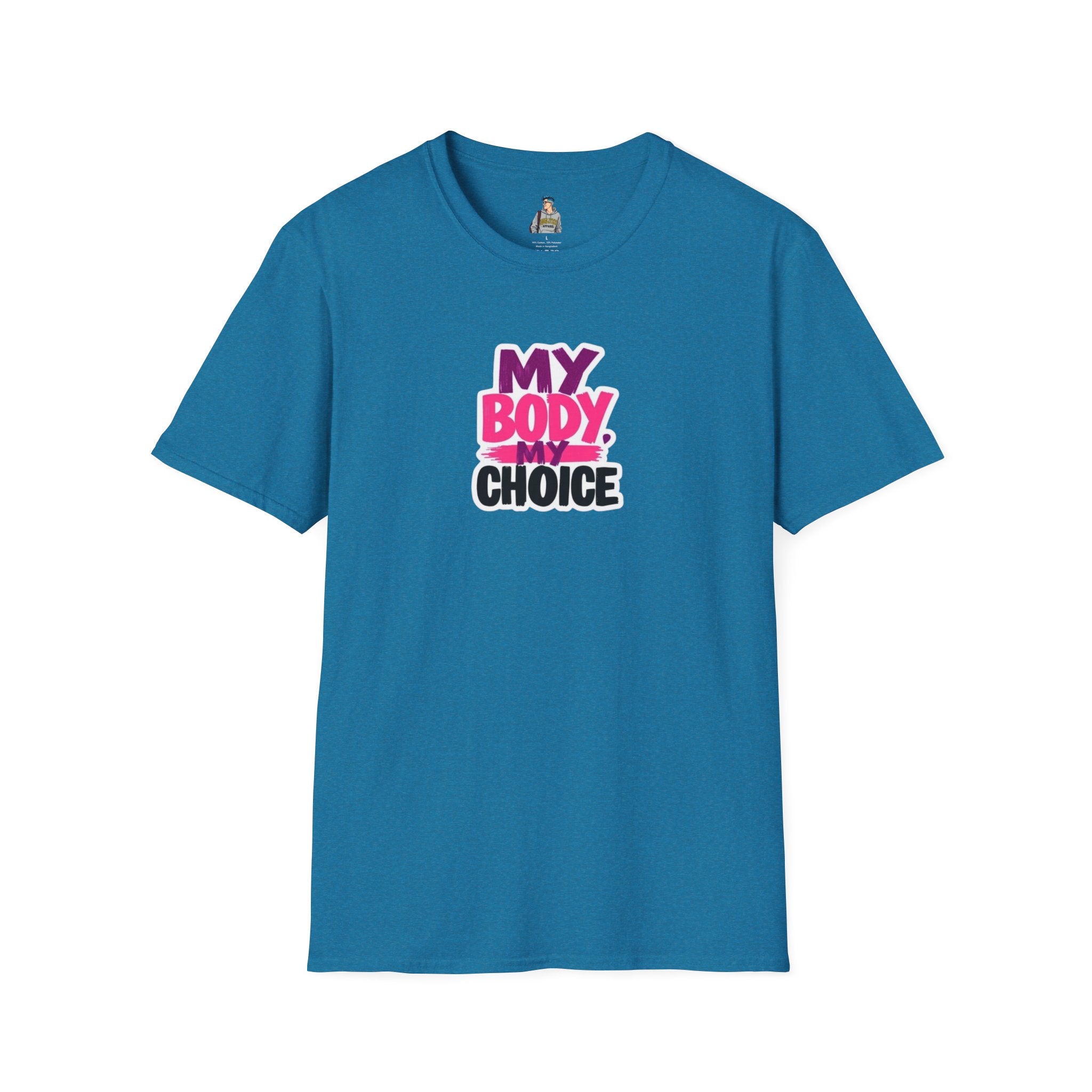 Empowering Unisex Softstyle T-Shirt - 'My Body, My Choice' Statement Tee