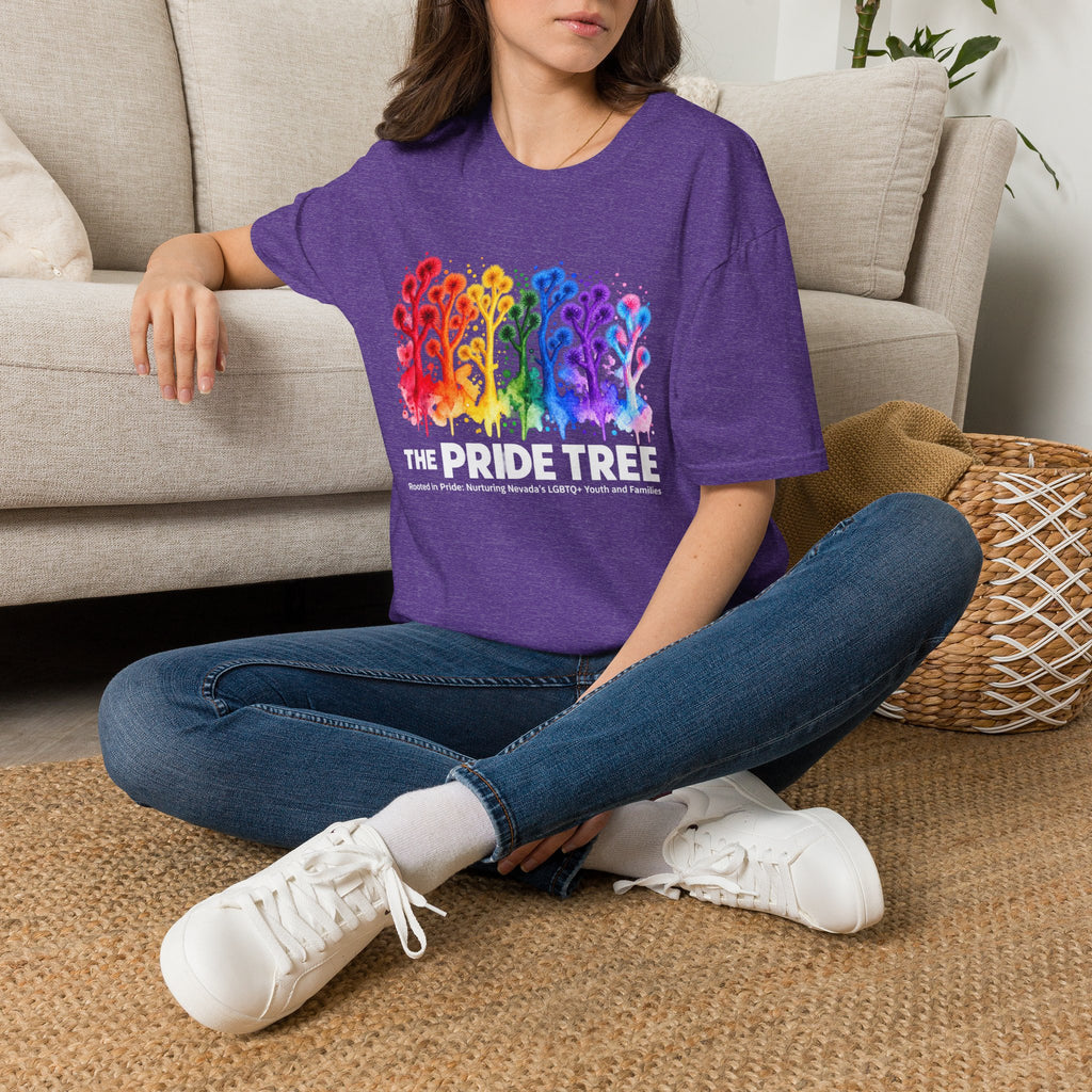 Pride Tree Las Vegas White Text T-shirt