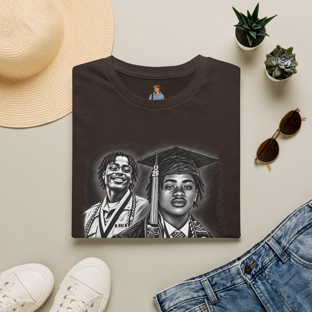 Double Portrait Front - In Memory of Pierre Damas Bel T-Shirt