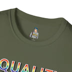 Equality is Greater Than Division T-Shirt — Rainbow Pride Graphic Tee