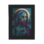 Portrait of Jesus Velveteen Plush Blanket – For Comfort and Warmth