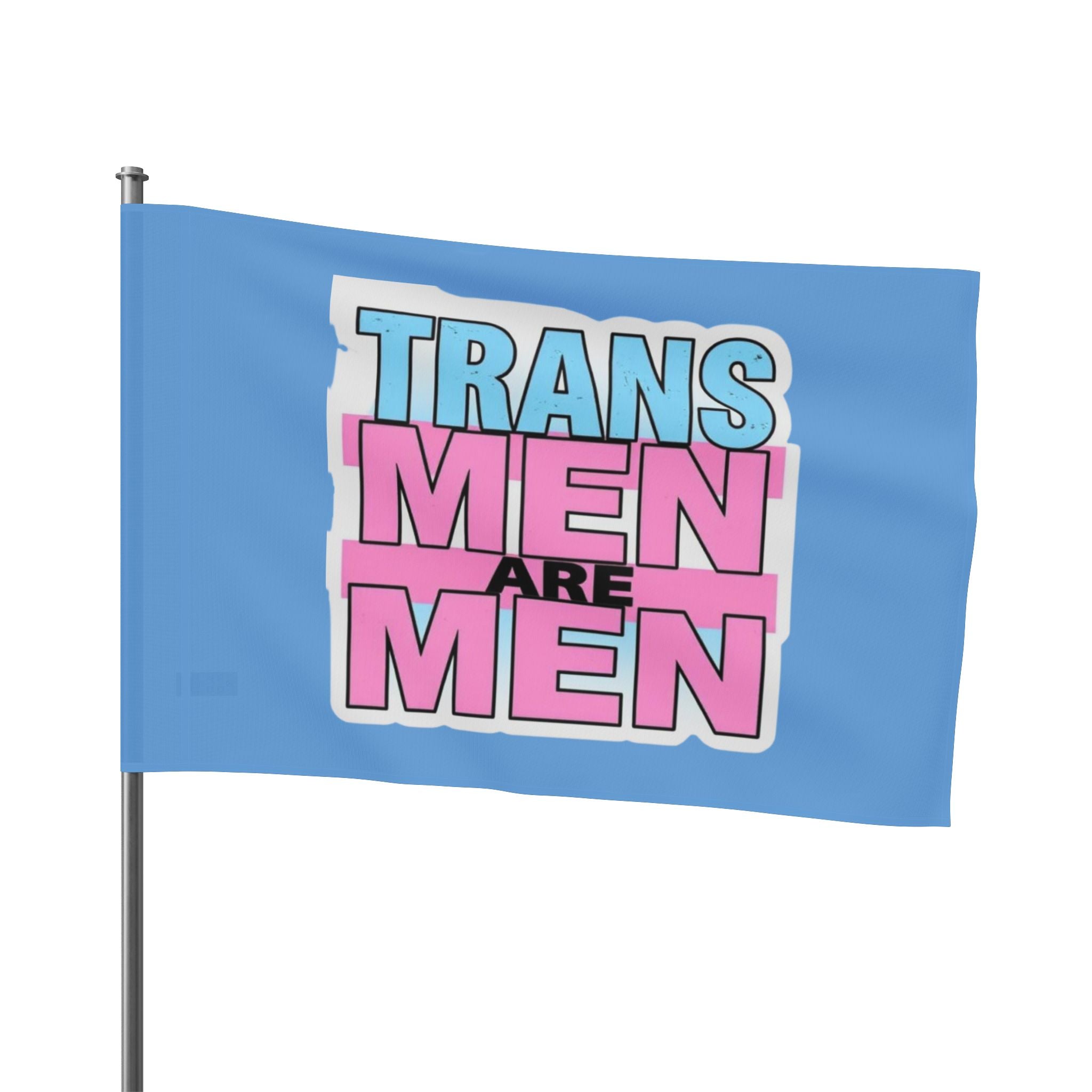 Trans Men Are Men Pride and Protest Flag