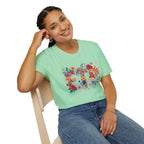 Floral 'FTP' Graphic T-Shirt