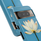 Open White Peace Lily Design Tough Case For Android & iPhone