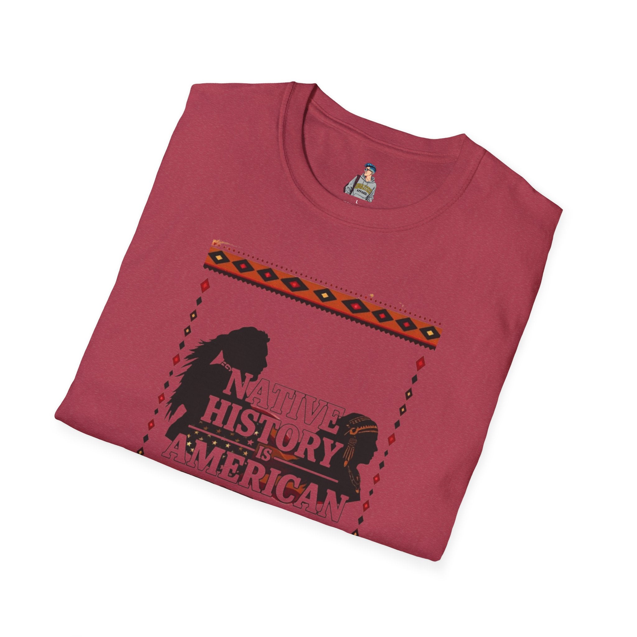 Native History is American History Unisex Softstyle T-Shirt | Cultural Awareness Tee