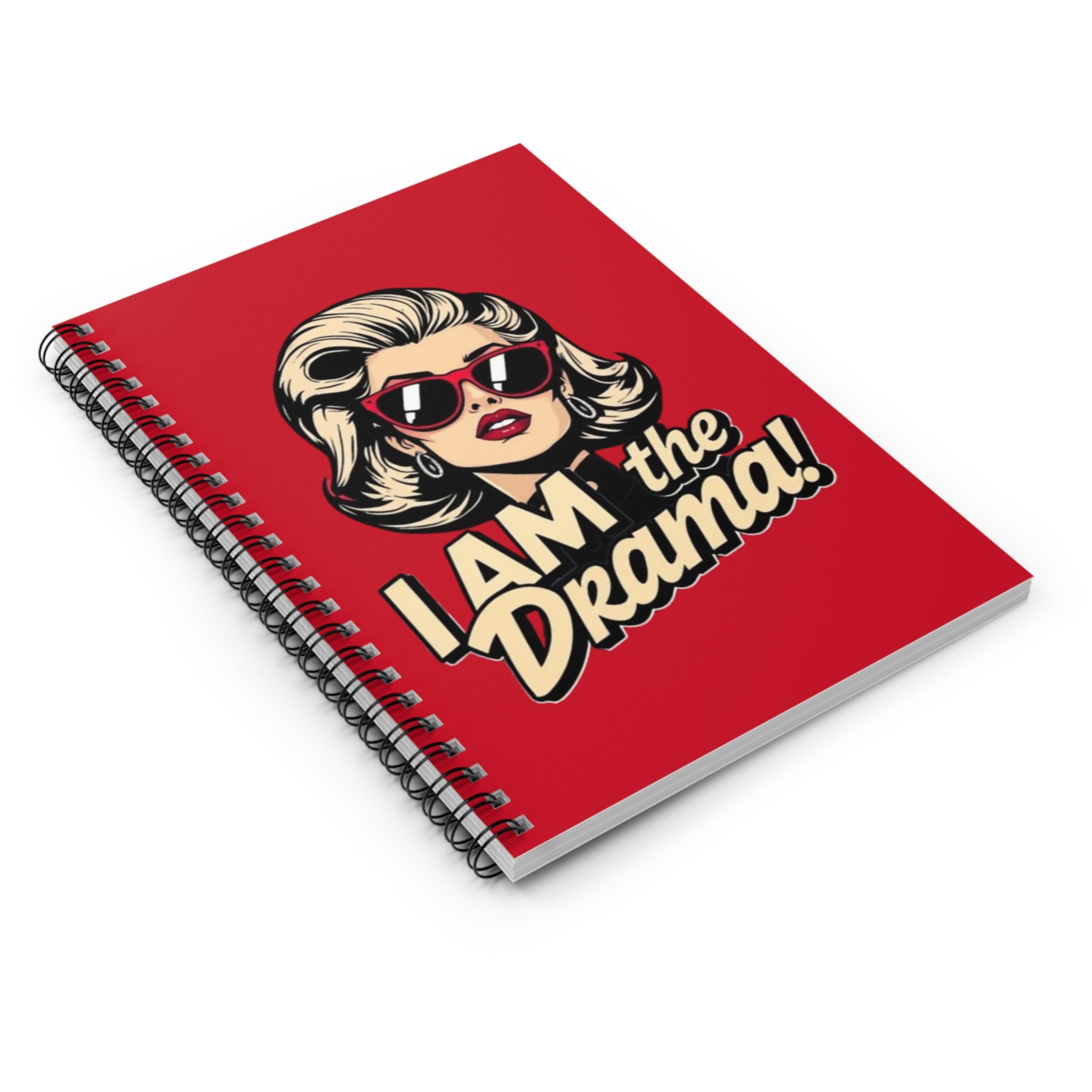 I Am the Drama Spiral Notebook - Stylish Notebook for Creatives and Visionaries