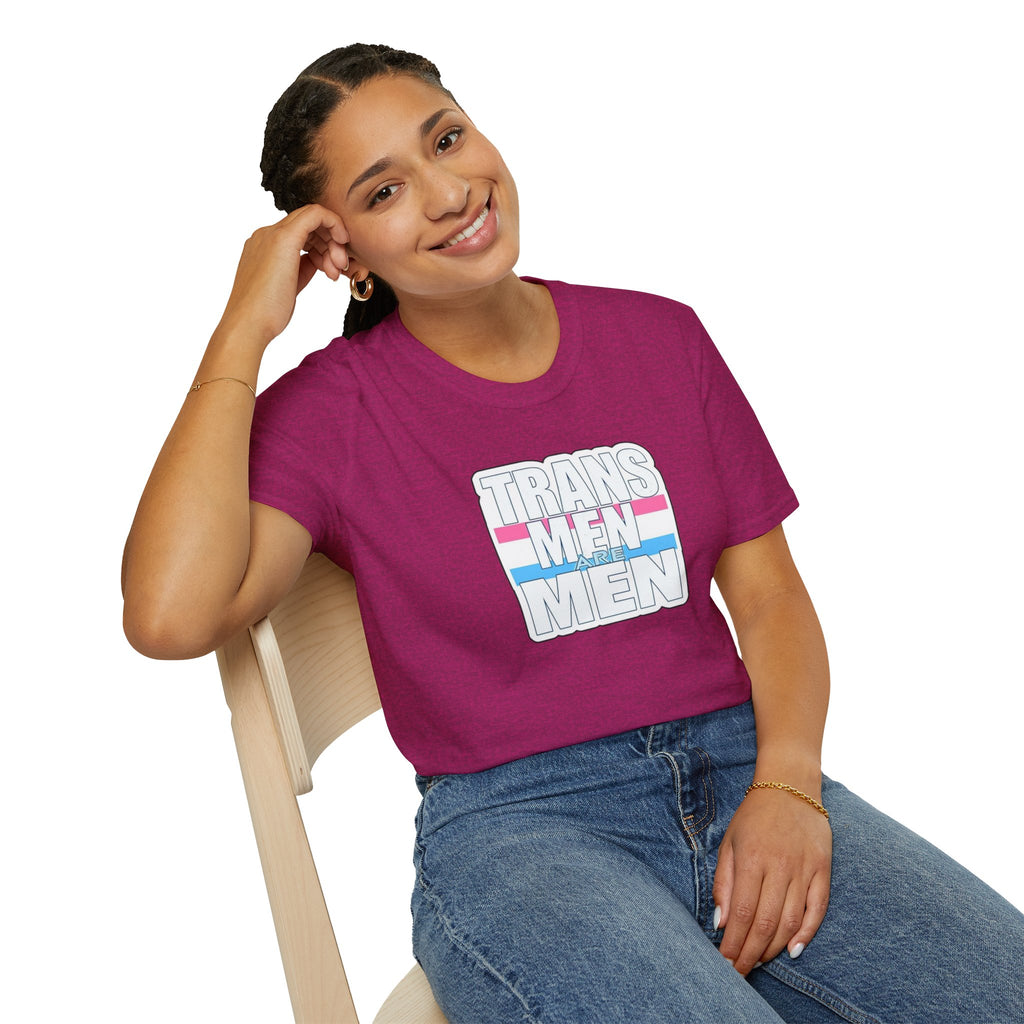 Unisex Softstyle T-Shirt - 'Trans Men Are Men' Statement Tee